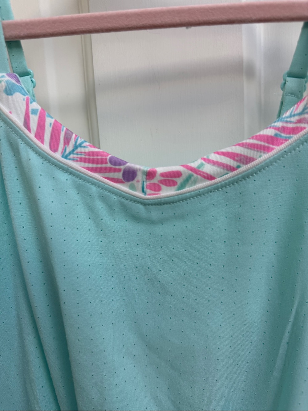 More Than Magic Girls XS 4 5 Blue Aqua & Floral Sleeveless Summer Beach Romper - Picture 3 of 6